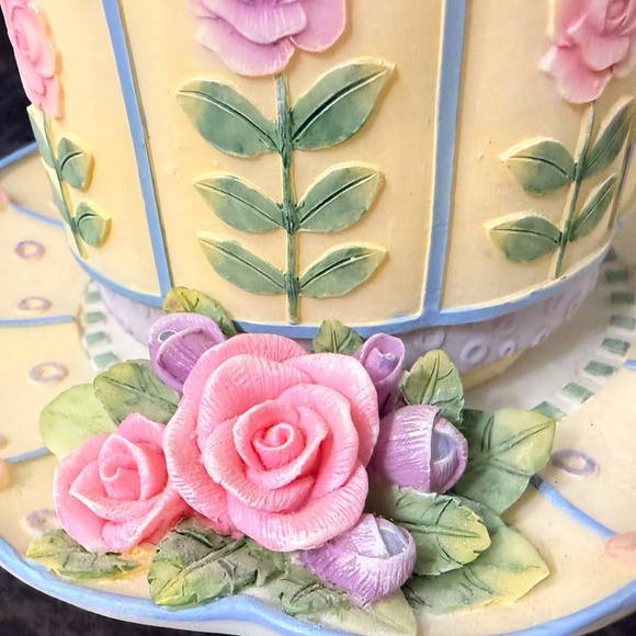 A. RICHESCO CORPORATION Floral Teapot Votive Candle Holder - Picture 4 of 15